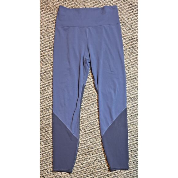 Vuori Women’s Colorblock Leggings Blue/Gray Lg Yoga Pants Athletic Activewear - Picture 2 of 6